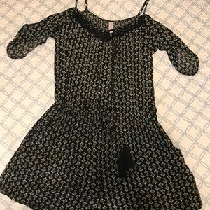 Black off the shoulder romper